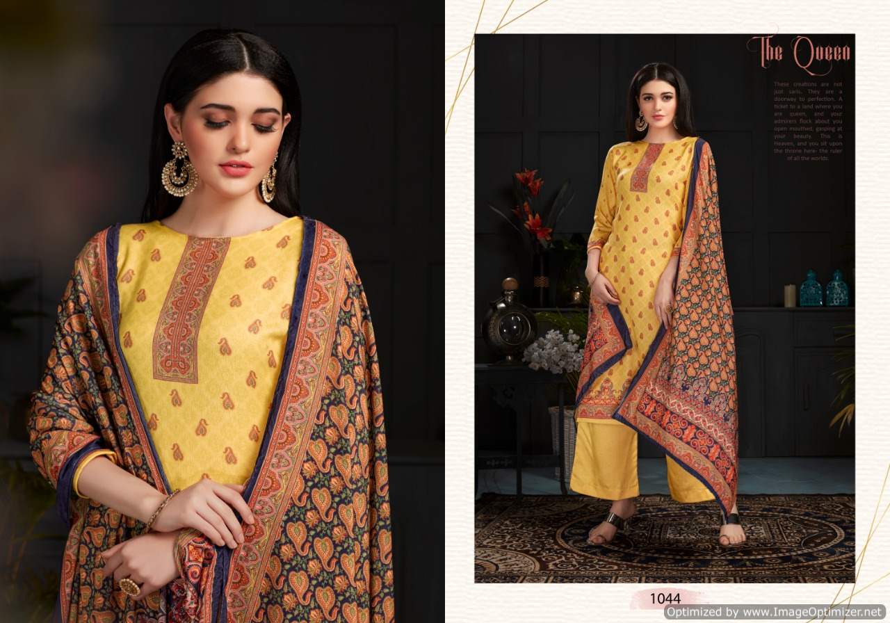 Bipson Shaneel 1 Festive Wear Digital Print Ready Made Pashmina  Woolen Collection